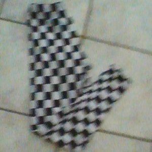 Checker print leggings